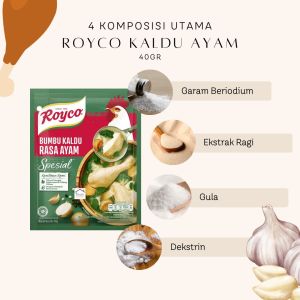 Royco Bumbu Kaldu Spesial Rasa Ayam dan Jamur Kemasan 40gr