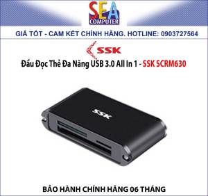 Đầu Đọc Thẻ Đa Năng USB 3.0 All In 1 - SSK SCRM630