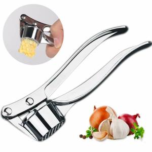 【On Sale】Stainless Steel Garlic Press Rocker - Professional Grade Garlic Mincer Crusher and Garlic Presser