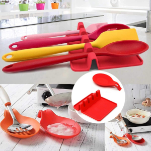 Silicone Kitchen Utensil Rack Cutlery Drain Mat Multifunctional Leak-proof Kitchen Tool Storage Rack