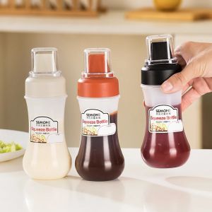 350ml Portable Squeeze Sauce Bottle with Lid Five Holes with Scale Squeeze Sauce Bottle Multi-purpose Salad Ketchup Bottle\\n\\n What is the Five-Hole Squeezing Bottle?\\n\\nThe five-hole squeezing bottle is a portable sauce dispenser designed to hold liquid seasonings like salad dressings and ketchup. This multi-purpose salad ketchup bottle offers excellent quality and is made of food-grade health material, ensuring safe and reliable usage.\\n\\n Adopted Seasoning Type\\n\\nThe five-hole squeezing bottle is specifically designed to accommodate liquid seasonings such as salad dressings and ketchup. Its versatile design allows users to easily dispense these sauces onto their dishes, making meal preparation a breeze.\\n\\n Product Quality Level\\n\\nThis product boasts an excellent quality level, ensuring that customers receive a high-quality portable squeeze sauce bottle. The bottle is crafted using food-grade health material, providing peace of mind for consumers who value safety and reliability.\\n\\n Material Used\\n\\nThe five-hole squeezing bottle is made of food-grade health material, ensuring that it is safe for use with food products. Customers can use this product with confidence, knowing that it has been designed with their safety and well-being in mind.\\n\\n How to Use the Multi-Purpose Salad Ketchup Bottle\\n\\nUsing the multi-purpose salad ketchup bottle is simple and straightforward. Follow these steps to get started:\\n\\n Preparing the Bottle\\n\\n1. Wash the bottle thoroughly before first use.\\n2. Remove any packaging or protective caps.\\n\\n Filling the Bottle\\n\\n1. Pour your chosen liquid seasoning into the bottle.\\n2. Ensure the bottle is filled to the appropriate level, leaving some space at the top for proper dispensing.\\n\\n Squeezing Sauce\\n\\n1. Place the lid on the bottle, making sure it is securely fastened.\\n2. Hold the bottle firmly and squeeze gently to dispense the desired amount of sauce.\\n\\n Benefits of Using a 350ml Portable Squeeze Sauce Bottle\\n\\nThere are numerous benefits to using a 350ml portable squeeze sauce bottle, including:\\n\\n Easy Portability\\n\\nThis portable sauce dispenser is lightweight and compact, making it easy to take on-the-go. Whether you're heading to a picnic or packing a lunch, this bottle is the perfect companion for any occasion.\\n\\n Versatility in Use\\n\\nThe multi-purpose salad ketchup bottle is designed to accommodate a wide range of liquid seasonings, allowing users to enjoy the convenience of this product in various settings. From home cooking to outdoor events, this bottle is a versatile addition to any kitchen or picnic basket.\\n\\n Convenience in Storage\\n\\nWith its compact design, the 350ml portable squeeze sauce bottle is easy to store in the refrigerator or pantry. Its lid with five holes ensures that the bottle remains sealed and protected, keeping your sauces fresh and ready to use whenever you need them.\\n\\n Conclusion\\n\\nThe 350ml portable squeeze sauce bottle with lid five holes is an excellent choice for anyone looking for a reliable and convenient way to store and dispense liquid seasonings. With its excellent quality level, food-grade health material, and versatile design, this product is sure to become a staple in your kitchen or picnic basket. So why wait? Try the multi-purpose salad ketchup bottle today and experience the convenience and ease of use for yourself!\"