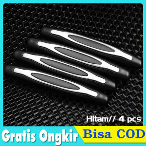 4pcs/set door guard karet pelindung pintu mobil car door protector anti benturan lecet emblem/sticker mobil aksesoris untunk wish vios avanza city brio crv focus hond toyota nissan suzuki dll