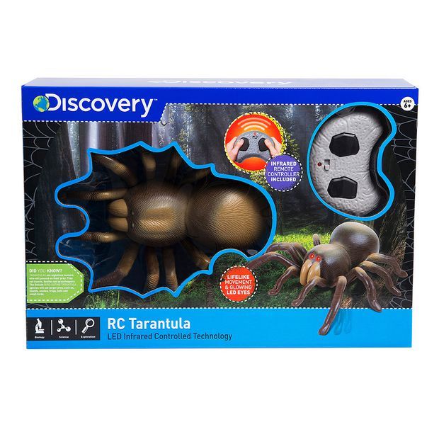 DISCOVERY KIDS Tarantula LED and Infrared Technology Brown Plastic ...