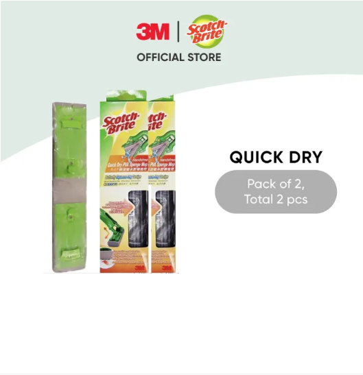 3M™ ScotchBrite™ Hands Free Quick Dry PVA Sponge Mop Refill, 1 pc/pack