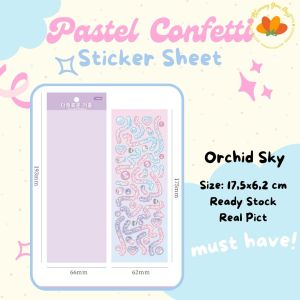bloomingyourdays Stiker Pita confeti Warna Pelangi Anti Air Untuk Dekorasi Scrapbook confetti sticker gliter photocard journal dekorasi