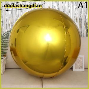 [Duola] 4D Sphere 32 Inch Metal Mirror Effect Decorative Balloon For Celebrations And Party Decorations Filling With Helium Can Float