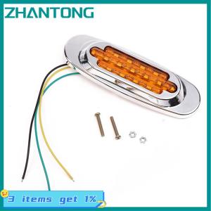 ZHANTONG 1 cái 16LED 12-24V LED Side Marker ánh sáng vị trí Side Lights phổ quát cho xe tải Trailer vàng trắng đỏ xanh Xanh lá cây