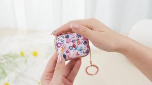 with Safety Lock for AirPods 4 Case Cover 2024Floral Cute AirPod 4th Generation Case for Women Girly with Cleaner Kit and Keychain- Pink Berry Flower