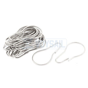 1PC/10PCS Heavy Type Metal Curtain Ring Hook For Bathroom Bedroom Kitchen Home Curtains Applications (Silver)