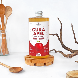 ALAMEE Cuka Apel Original Organik 500ml Apple Cider Vinegar With Mother Vinega Sari Buah