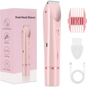 KONKA 2 in 1 Portable Electric Shaver Washable Painless Hair Remover for Face Body Bikini Women Shaver剃毛器