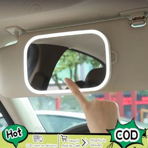 HD Makeup Sun Visor Mirror – Foldable Clip-On Sunlight-Effect Night & Day Use