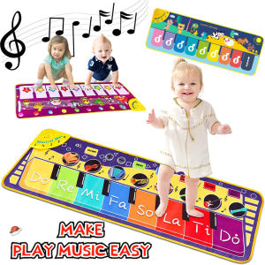 KiddoZone Musical mat Touch Piano Playmat Larger Size 39.5" Electronic Music Carpet Animal Instrument Play Blanket Funny Xmas Gifts Toys for Baby Kids