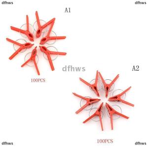 [COD] dfhws 100pcs Plastic grafting clips garden vegetable plants Flat and Round