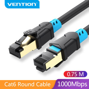 Vention Ethernet Cable CAT6 Lan Cable RJ45 Patch Cord Cable Shielded Twisted Network Cable Cat 6 SSTP Internet Cable 1m/3m/5/10m/15m/20m/30m for Computer Routerl Cable
