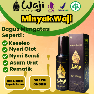 Waji 1 Botol Minyak Terapi Pijat Minyak Urut Badan Pegal Linu Minyak Gosok Asam Urat Dan Rematik Reumatik