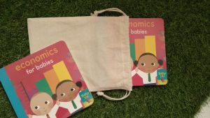 BBW Baby 101 Caterpillar Books Economics For Babies Freegift Jute Bag Cover