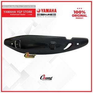 Yamaha RXZ Catalyzer Muffler Protector/Ekzos Exhaust Cover (Hitam Kilat) 5PV-E4718-00 (Painted Bk) Original HLY!