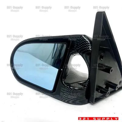 Blue Mirror Side Mirror Ganador Wira Satria Putra Blue Glass Mirror Carbon Look A-Class Mirror with Bracket