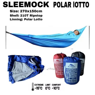 PROMO SLEPMOCK 2 IN 1 SLEEPMOCK POLAR LOTTO SLEPING BAG HAMMOCK