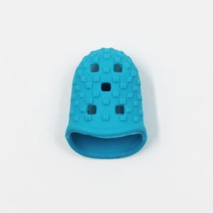 Colorful Silicone Thimbles Hollowed Out Breathable Playing Guitar Finger Sleeve DIY Crafts Sewing Tool Supplies