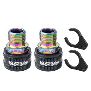 OOG 1 Pair Titanium Alloy Pedal Extender 23MM Stainless Steel Bike Pedal Axle Extenders Bicycle Accessories Lightweight Bike Pedals Adapters Spacers Mountain Bike Pedal