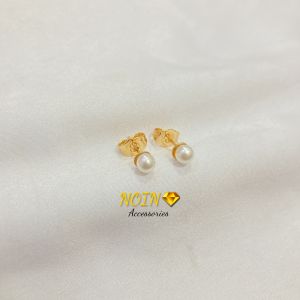 Anting Mutiara Tusuk Xuping Lapis Emas Simple Elegan Fashion