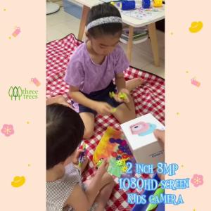 Toy Digital Camera For Kids Cute Camcorder Rechargeable Camera with 2 Inch 1080P HD Screen And 8MP CameraIdeal Birthday Gift For 3-12 Years Kids Girls Boys
