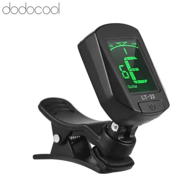 Dodocool Guitar Tuner Clip-On Tuner Digital Mini Electronic Tuner with LCD Display for Guitar Bass Violin Ukulele Chromatic