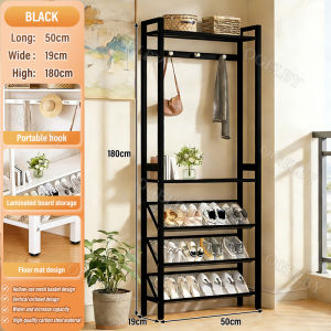 Iron Mesh Slant Shoe Rack Ultra-thin Multi-layer Shoe Storage Organizer Narrow Shoe Rack Compact Thin Shoe Rack For Small Spaces