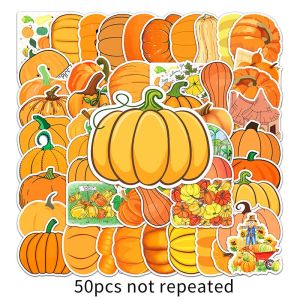 50PCS Vegetable Fruit Pumpkin Cartoon Sticker Waterproof Cute Food Sticker Decoration Notebook Scrapbooking