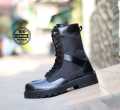 Sepatu PDL TNI Polri Tentara Polisi Safety Pria Boots Tinggi Ujung Besi. 