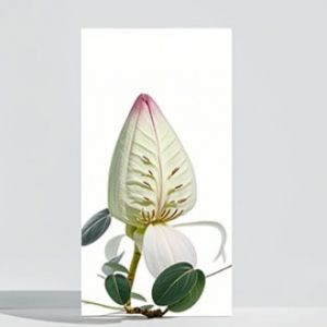 Hiasan Gambar Dinding Interior Bunga Melur Anggrek Rafflesia & Lainnya! Ukuran 15x30cm & 20x40cm  MURAL - 060