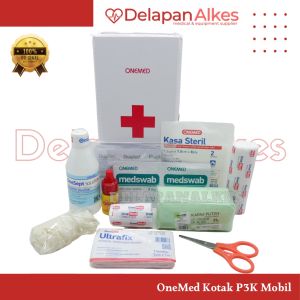 OneMed Kotak P3K Mobil Lengkap + Isi PPPK First Aid Kit Box isi 11