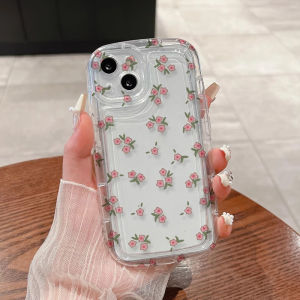 Compatible with iPhone case 15 Pro Max 11 13 Little floral casing 12 14 XR X Xs Max shockproof anti-drop clear 7 8 Plus