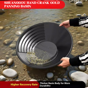 3/5Pcs Outdoor Wash Gold Panning Equipment Gold Pan With Riffle Design Durable Prospecting Tool For Gold Mining Metal Detect Efficient