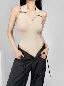 júmuit cổ bẻ dành cho nữ không có tay ba lỗ dành cho nữ đi biển Q