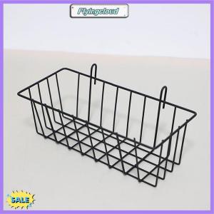 Follow Get New[FlyingC] Metal Decorative Storage Basket DIY Iron Grid Flower Pot Hanging Shelf Wall Art Mounted Frame Mesh Display Rack Home Decoration