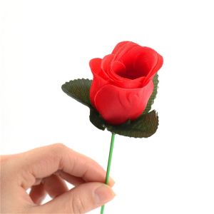 Fire Turn Into Rose Magic Trick Magician Torch To Flower Fire Change Into Rose Illusion Magia Props Magic Tricks Creative Flame Magician Tool Street Gimmick
