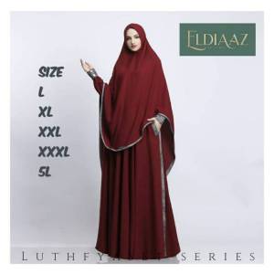 Gamis Set Syari ukuran jumbo LXLXXLXXXL dan 5L LD up to 140cm