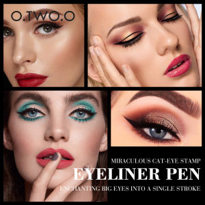 O.TWO.O 2 in 1 Liquid Miraculous Cat-Eye Stamp Eyeliner Pen: Long-lasting and Effective Waterproof