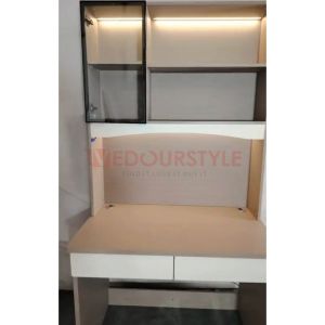 (FREE INSTALLATION)Vedourstyle Premium Study Table Cabinet Writing Storage Desk Meja Belajar Rak LED