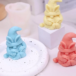 Gnomes Khuôn Silicone thạch cao khuôn mẫu trang trí khuôn mẫu làm khuôn Giáng sinh khuôn đúc khuôn