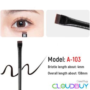 C.B. Eyes Makeup Brush Precise Detail Brush Blade Shape Oblique Head Eyeliner Eyebrow Brush 1Pc