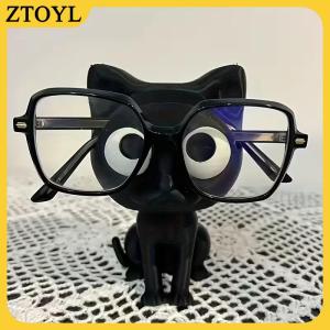 ZTOYL 3D in Mèo Kính chủ thời trang Kính đứng với ngồi Kitten đặt ra đáng yêu bàn tổ chức cho văn phòng nhà trang trí phòng