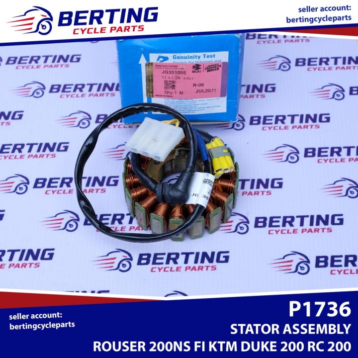 STATOR ASSEMBLY Rouser NS200 FI KTM Duke 200 Genuine JG351005 Lazada PH
