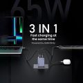 Bộ sạc nhanh UGREEN 65W NexodePro X755 3 cổng 2C1A Samsung PPS 45W PD 65W. 