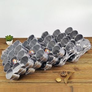 แก้วน้ำ มีหูจับ มี 3 ขนาด 7 ซม.   8 ซม.   9 ซม. (ยกโหล) แก้วสแตนเลสมีหูจับ กระป๋องน้ำ