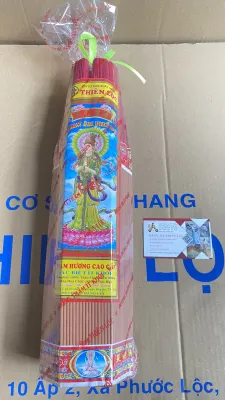 Nhang Thơm Quan Âm Thiên Lộc Nhẹ Nhàng Ít Khói An Toàn Cho Sức Khỏe - 4 Tấc Bó Đại 800 Nén