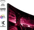 Koorui 27E6QCA VA QHD 180HZ 1ms HDR10 SRGB (Black redHDMI+HDMI+DP) Curved 1500R FreeSync & G-Sync Compatible Gaming Monitor. 